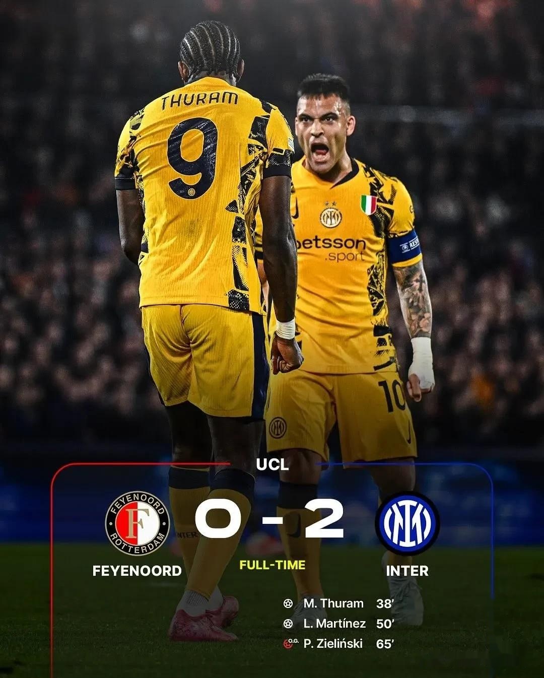 欧冠国际比赛日走向成谜；国际米兰遗憾出局；底气十足；团队化学反应显著(国际米兰vs巴塞罗那直播)